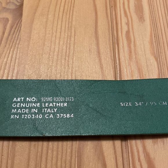 J. Lindeberg Green Belt Size 34 - Picture 3 of 4